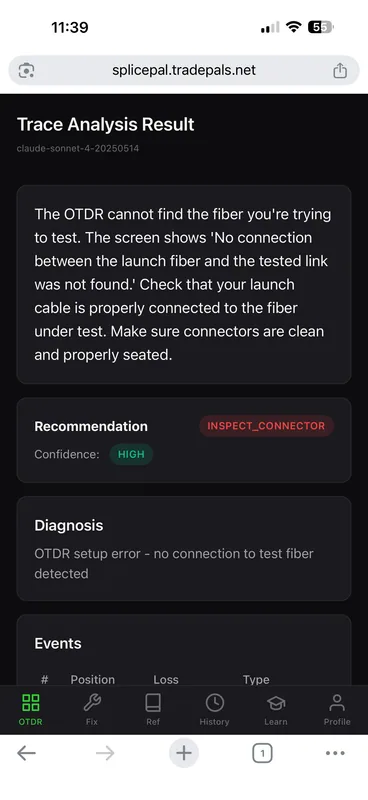 SplicePal step 2: AI diagnosis screen showing ranked probable causes and step-by-step fixes